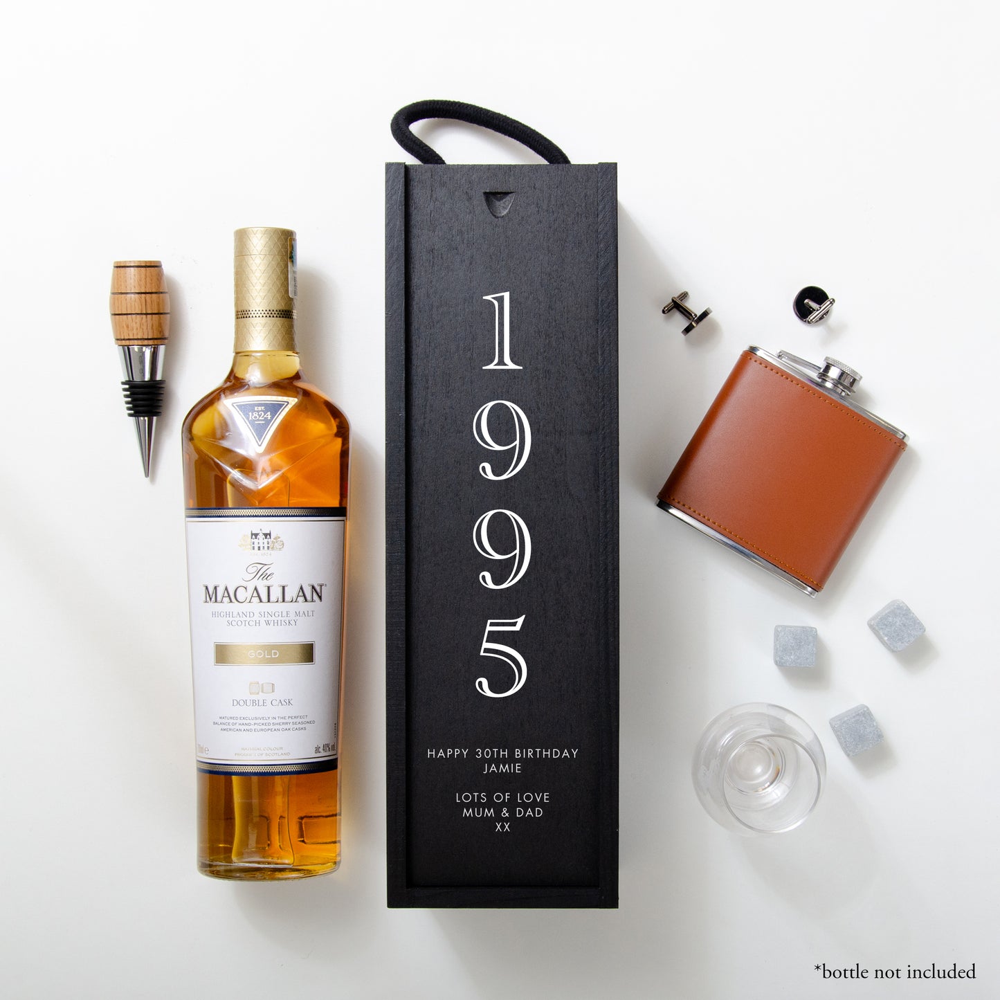 Personalised birthday bottle gift box
