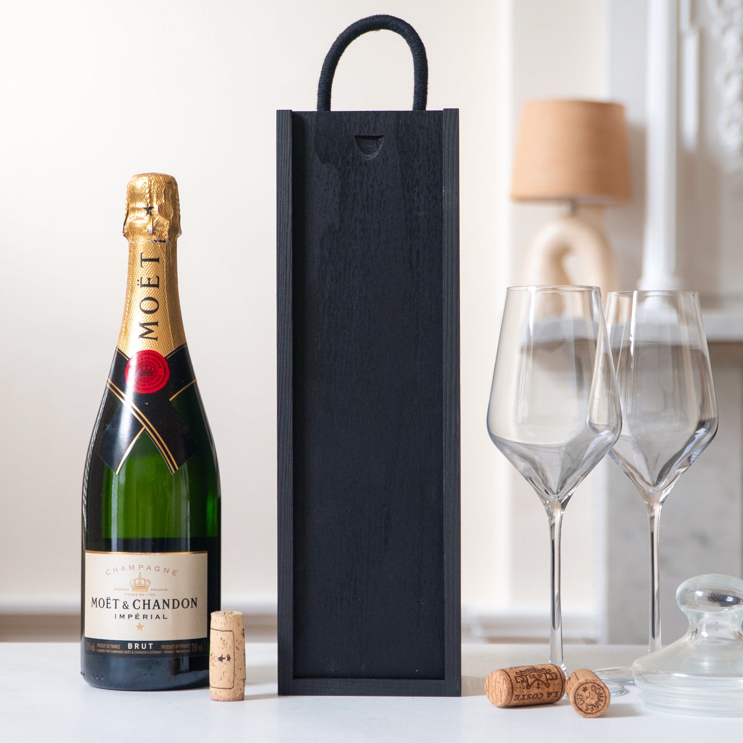 Personalised anniversary bottle box