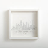 NEW! New York City skyline memory box frame