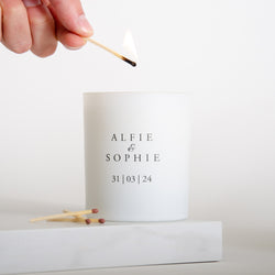 NEW! Personalised Engagement Candle