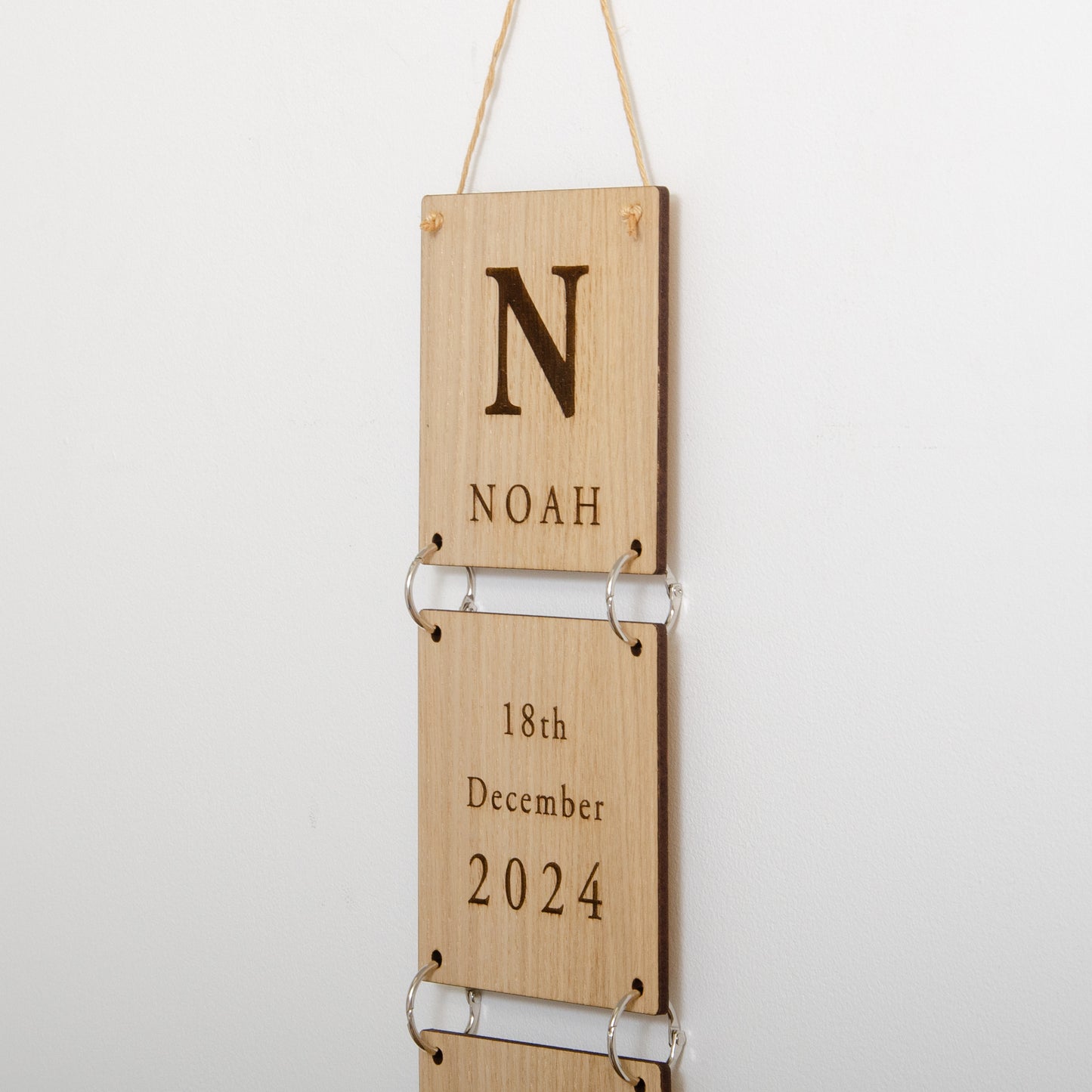 Personalised new baby birth details sign