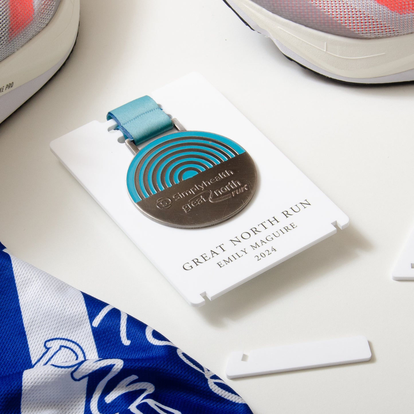 Personalised medal display stand