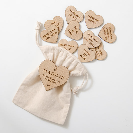 Personalised bag of reasons why I love you