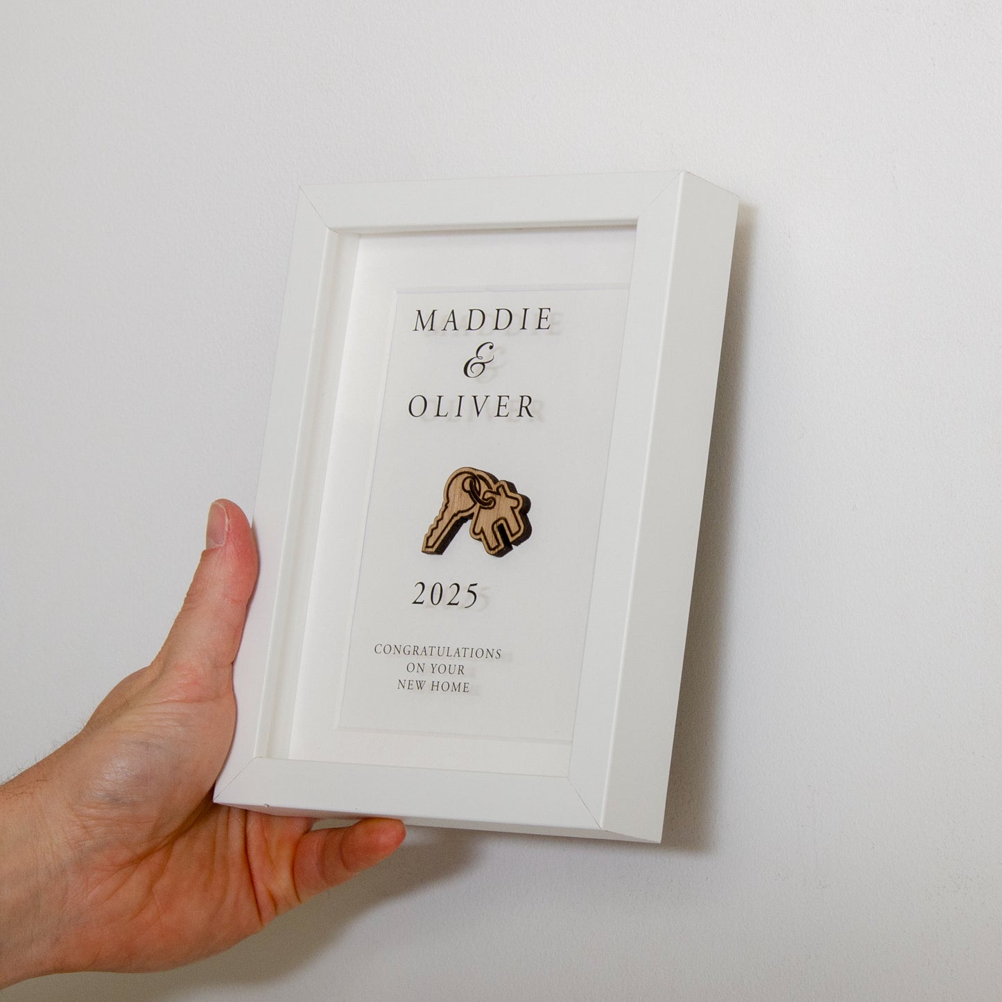 Personalised new home frame