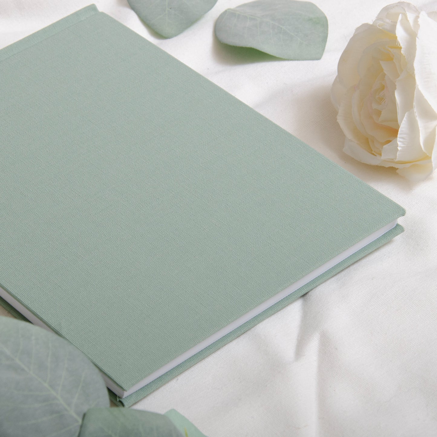 Personalised linen first names guest book