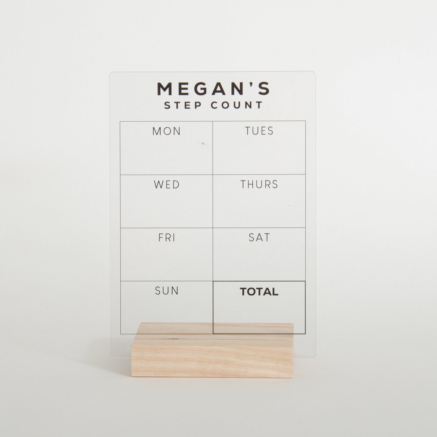 Personalised Step Count Sign