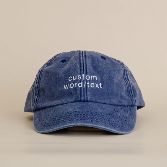Personalised Embroidered Vintage Cap - Stag Design