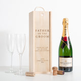 Father of the bride / groom bottle box gift