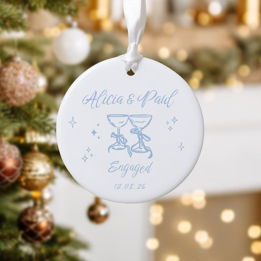 Personalised Ceramic Engagement Decoration