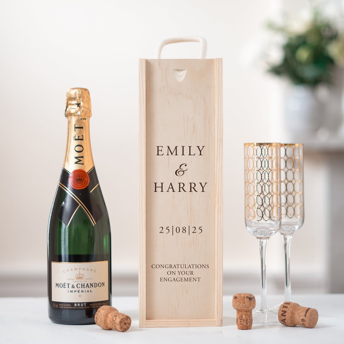 Moët & Chandon Champagne Gift Box - Stag Design