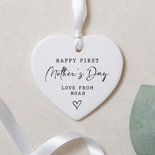Happy Mother's Day love heart ornament