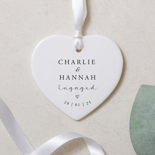 Personalised engagement heart gift