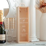 Personalised new home bottle box
