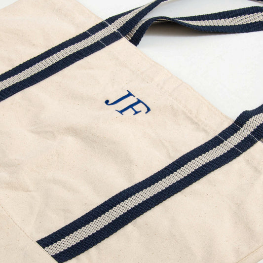 Personalised Embroidered Boat Bag