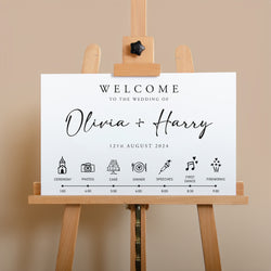 NEW! Order of the day welcome sign