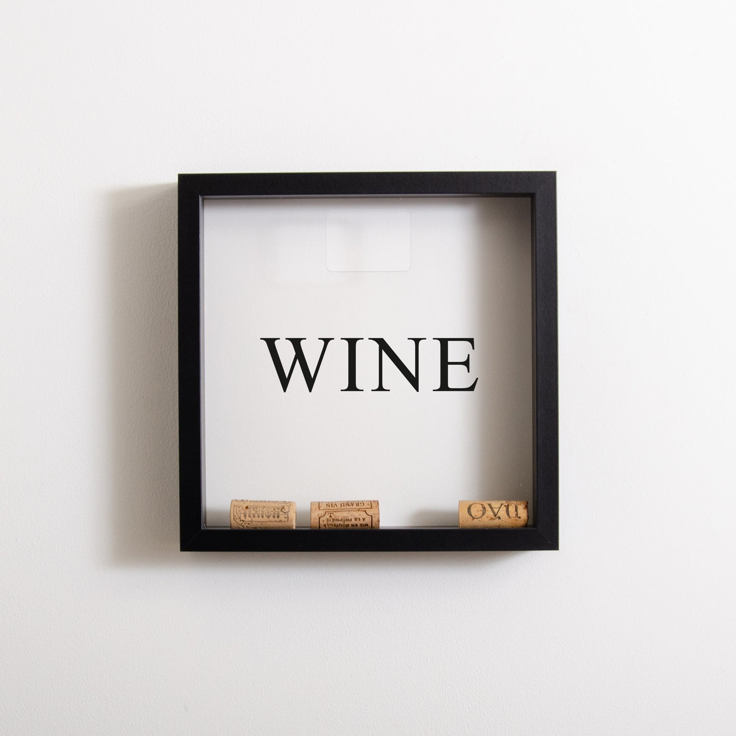 Wine cork collector frame