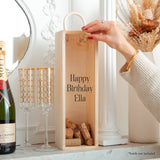 NEW! Personalised happy birthday bottle box