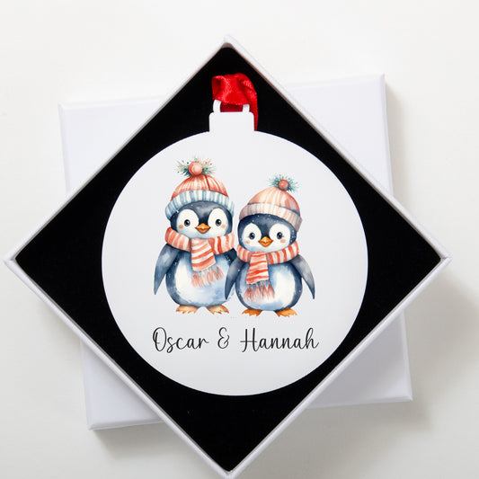 Penguin bauble decoration