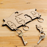 Personalised house key ring holder - Stag Design