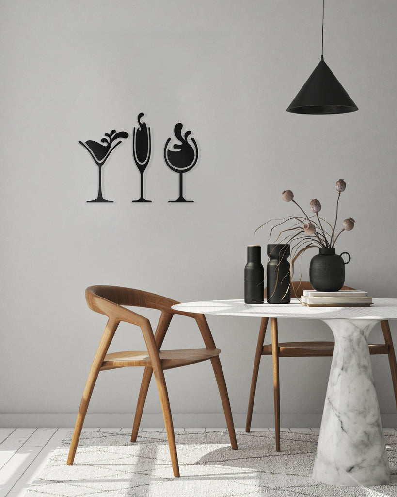 Cocktail Glasses Wall Art – Stag Design