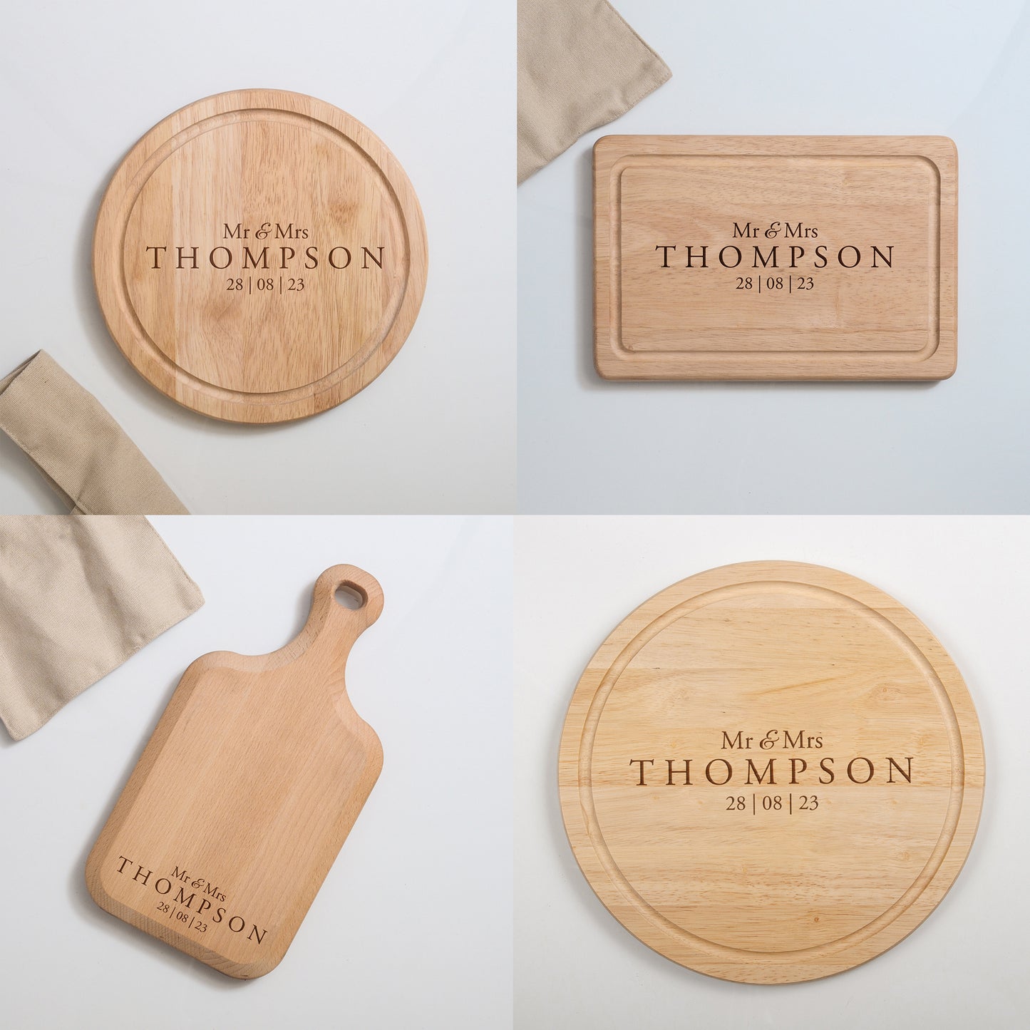 Personalised wedding chopping board