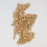 Scotland whisky word map - Stag Design