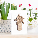Mother's Day flowers card - Stag Design