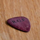 Personalised wooden plectrum - Stag Design