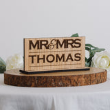 Mr & Mrs wedding sign