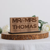 Mr & Mrs wedding sign