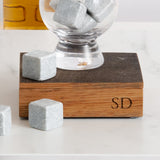 Whisky stones and handmade gift box