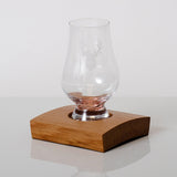 Single or double whisky wood flight for glasses - Stag Design