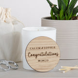 Personalised engagement candle