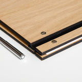 Personalised wooden A4 portfolio corporate