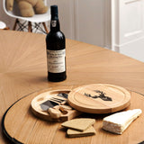 Personalised cheese board and tools - Stag Design