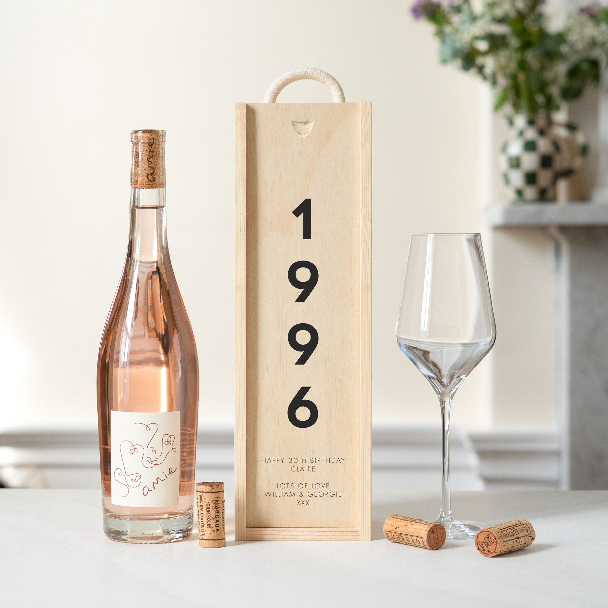 Personalised 30th Birthday Bottle Box - Stag Design