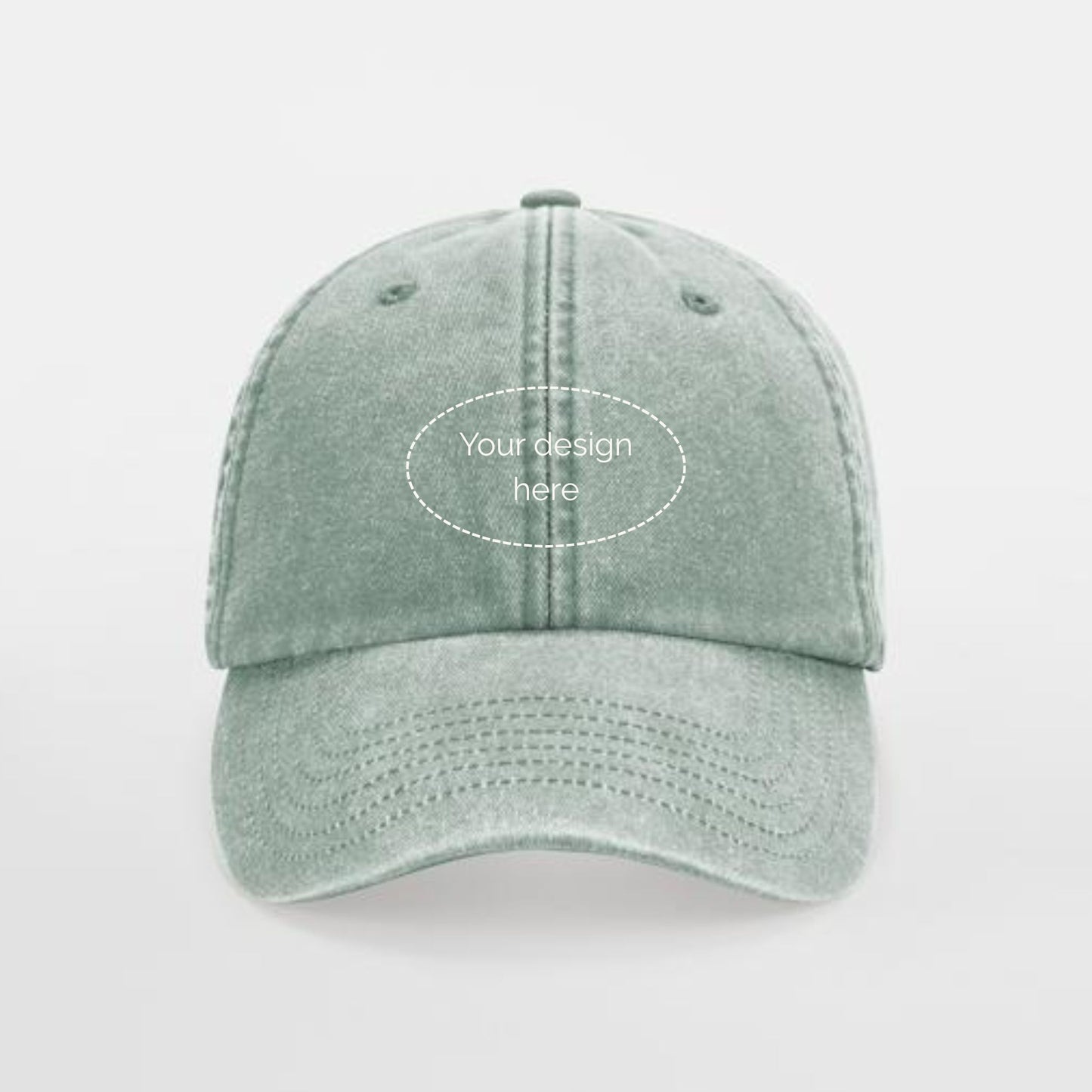 Embroidered Custom Logo Cap - Stag Design