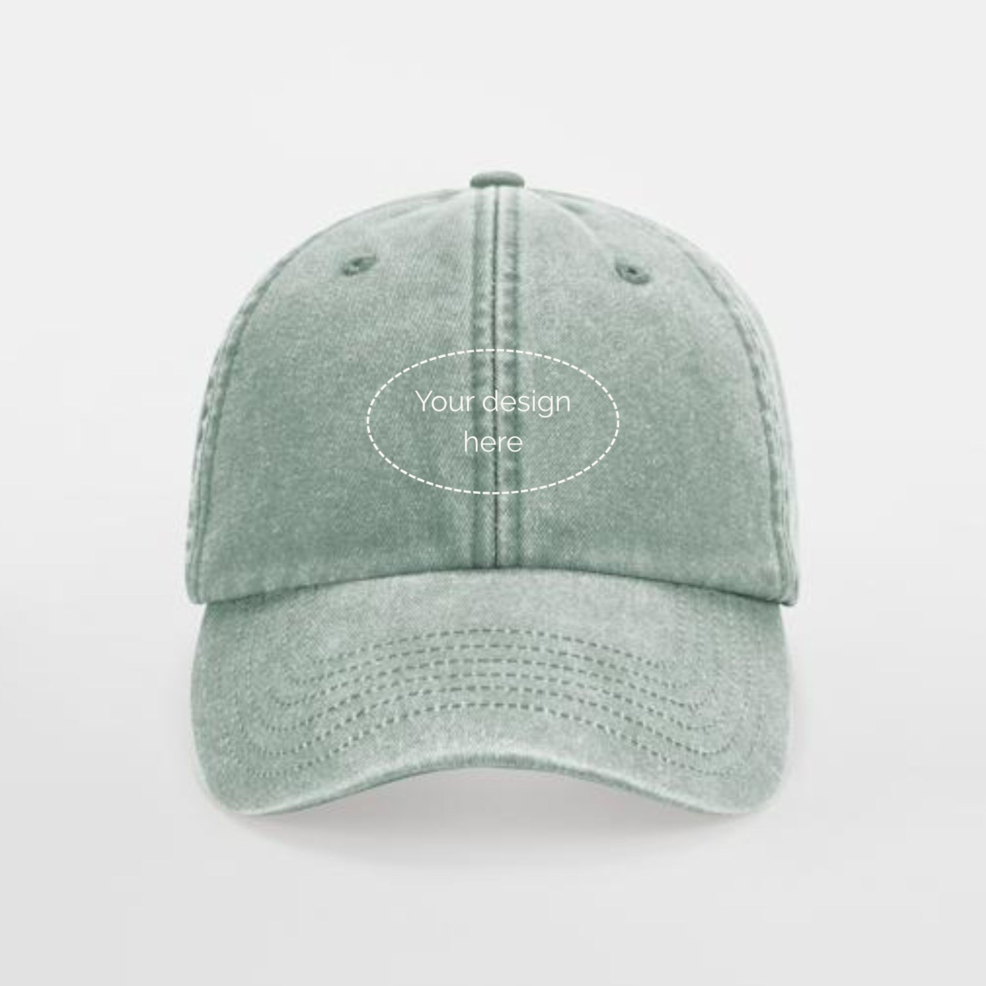 Embroidered Custom Logo Cap - Stag Design