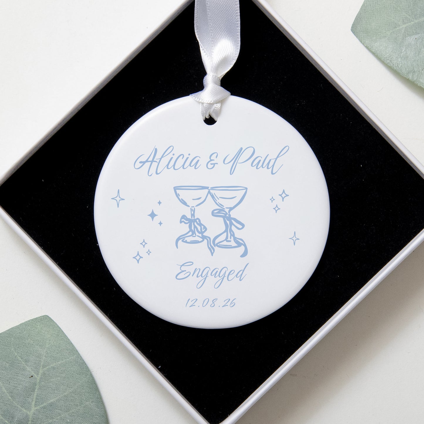 Personalised Ceramic Engagement Decoration