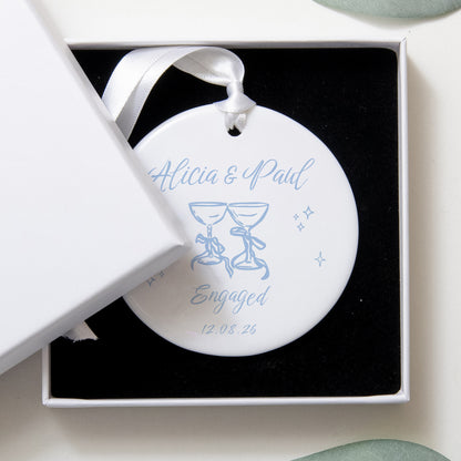 Personalised Ceramic Engagement Decoration