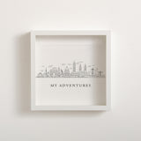 NEW! Adventure city skyline memory box frame