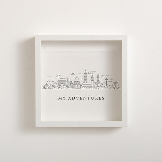 NEW! Adventure city skyline memory box frame