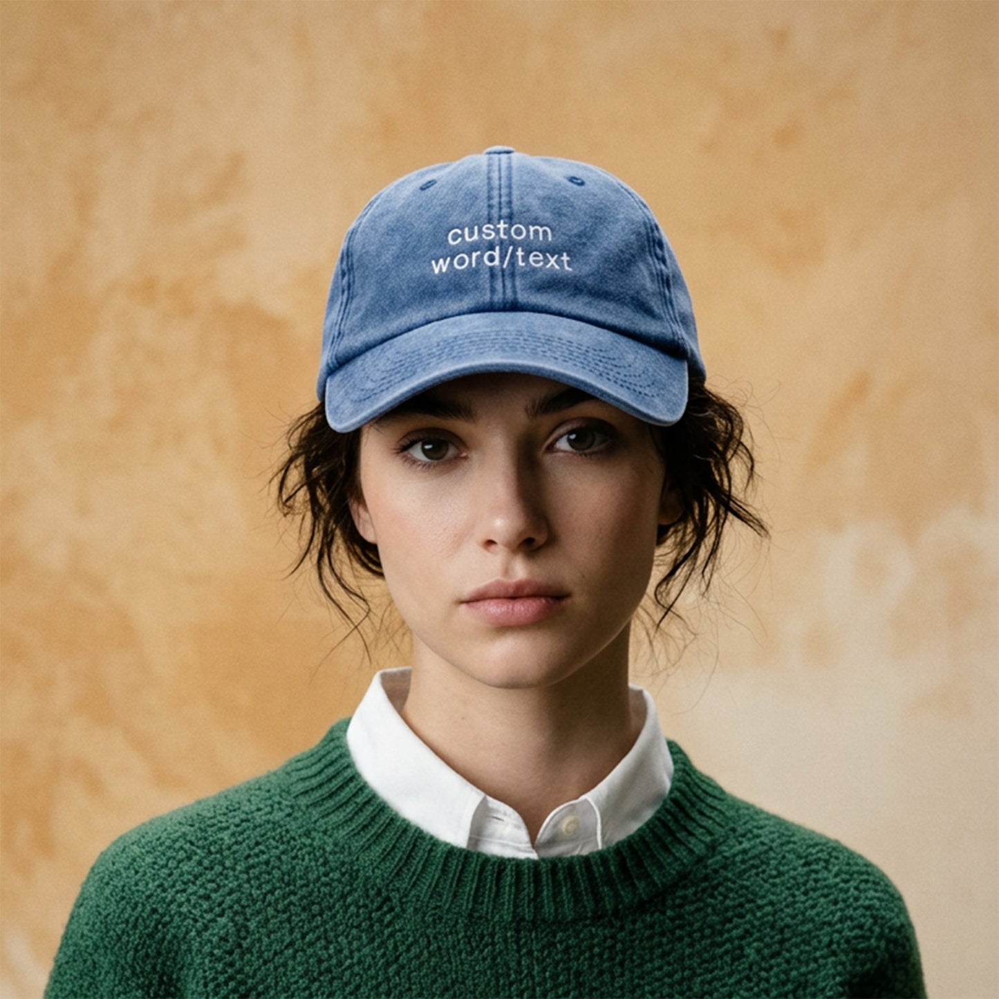 Personalised Embroidered Vintage Cap