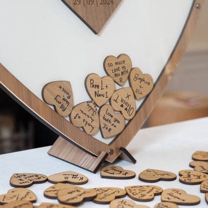 Wedding guest book heart dropbox