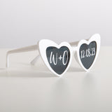 NEW! Personalised wedding love heart sunglasses