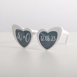 NEW! Personalised wedding love heart sunglasses