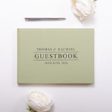 NEW! Personalised linen guest book