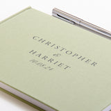 NEW! Personalised linen first names guest book