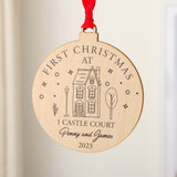 New home Christmas bauble decoration