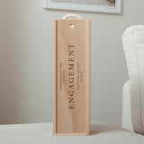 NEW! Personalised engagement bottle box landscape